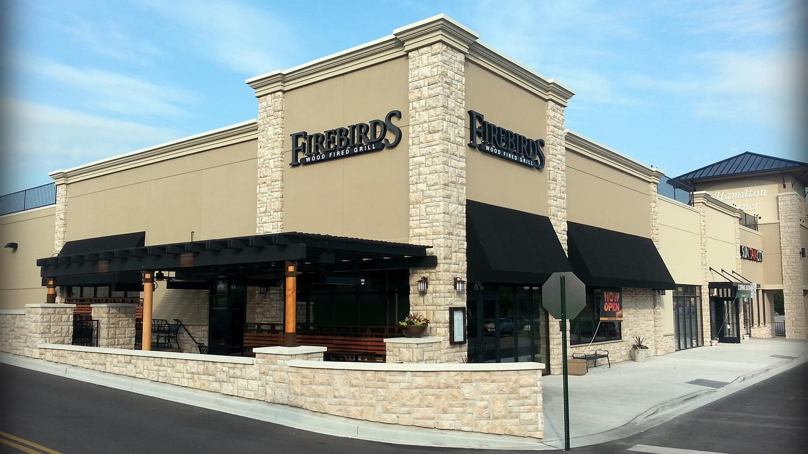 Exterior of the Firebirds Wood Fired Grill in Chattanooga, TN