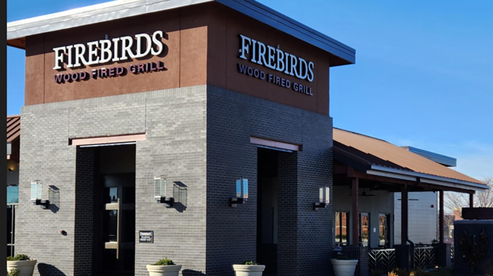 Exterior of the Firebirds Wood Fired Grill in Frederick, MD