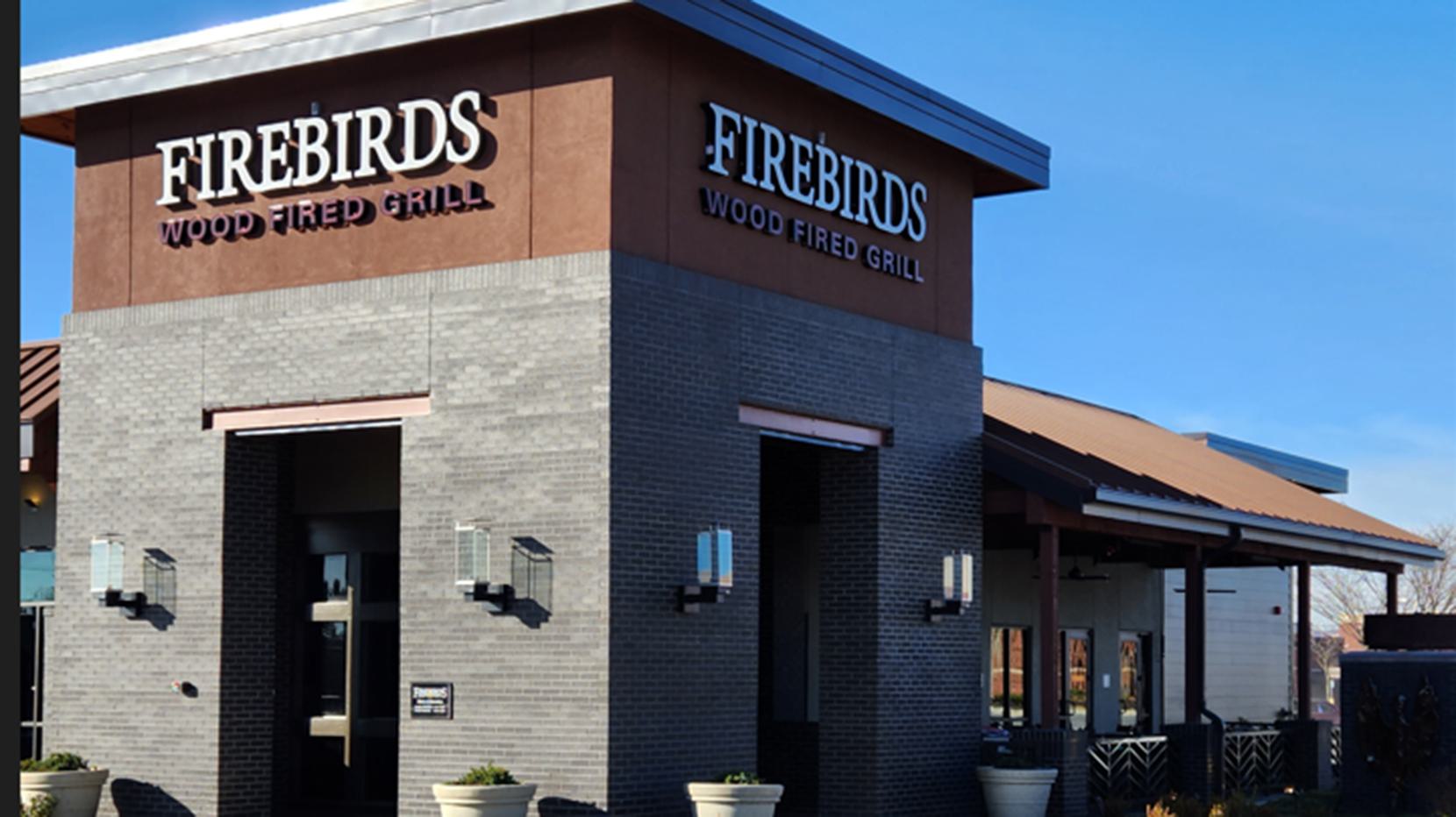 Exterior of the Firebirds Wood Fired Grill in Frederick, MD