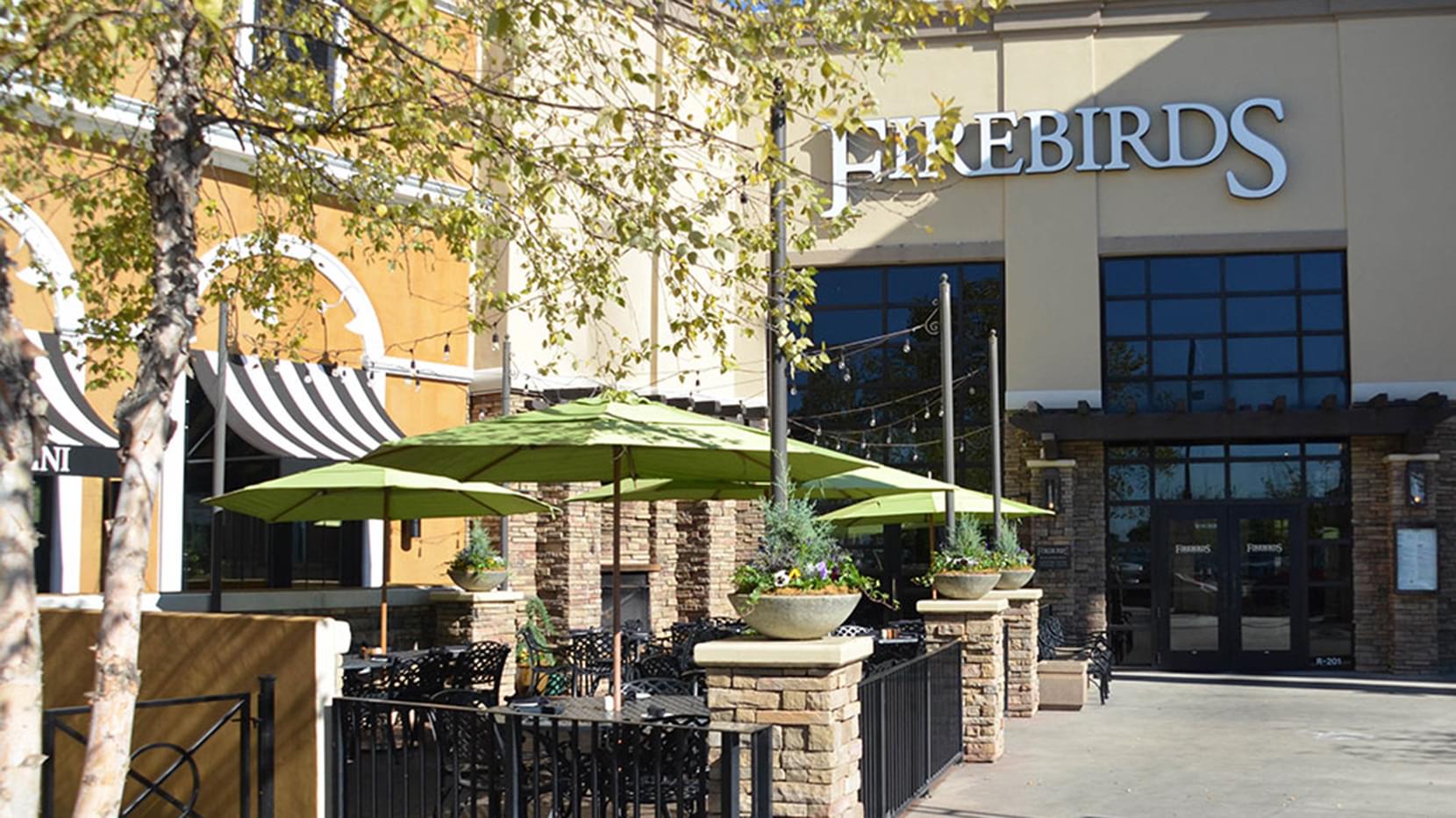 Exterior of the Northlake Firebirds Wood Fired Grill in Charlotte, NC