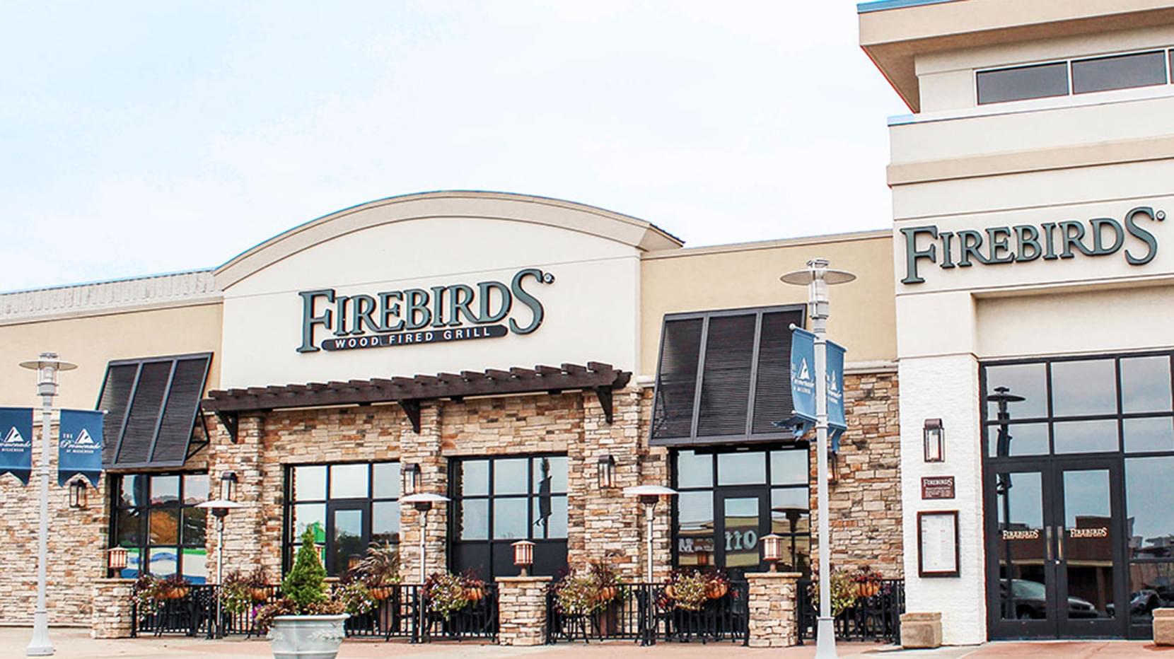 Exterior of the Firebirds Wood Fired Grill in Erie, PA