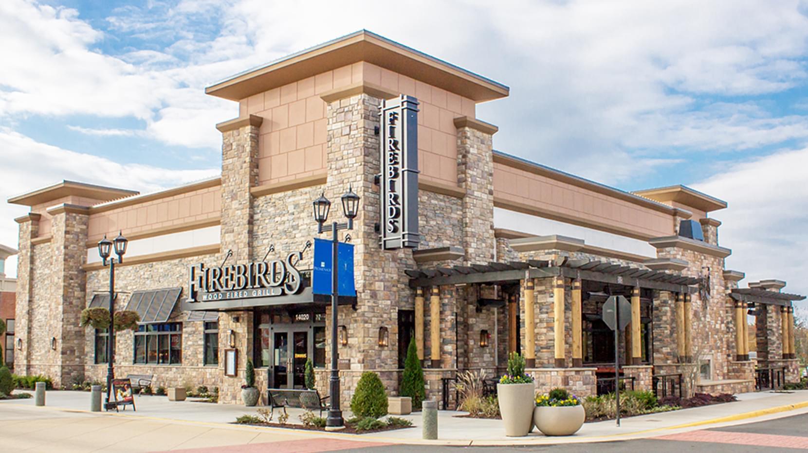 Exterior of Firebirds Wood Fired Grill in Gainesville, VA