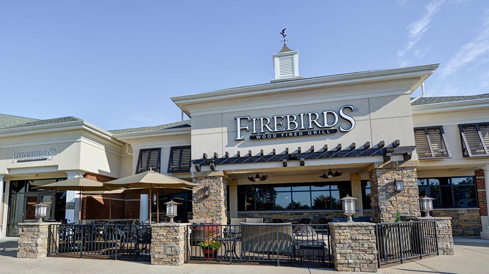 Exterior of Firebirds Wood Fired Grill in Richmond, VA