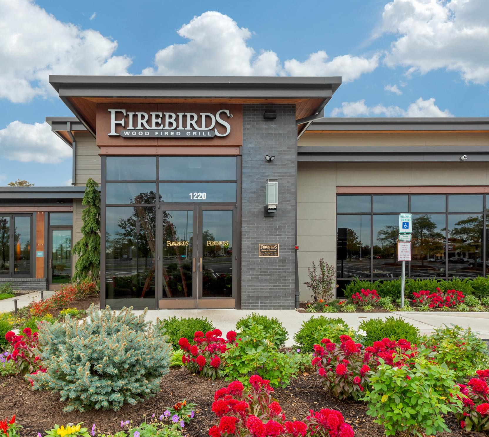 The exterior of Firebirds Wood Fired Grill North Waleslocation.