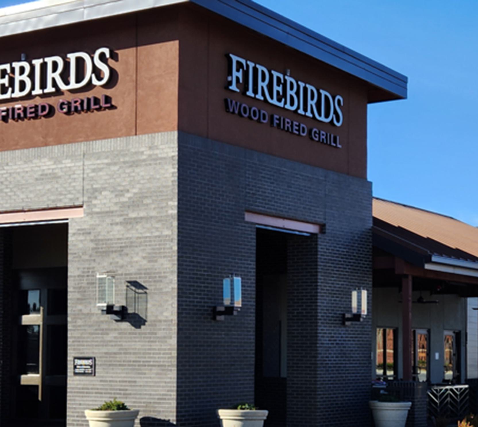 Exterior of the Firebirds Wood Fired Grill in Frederick, MD