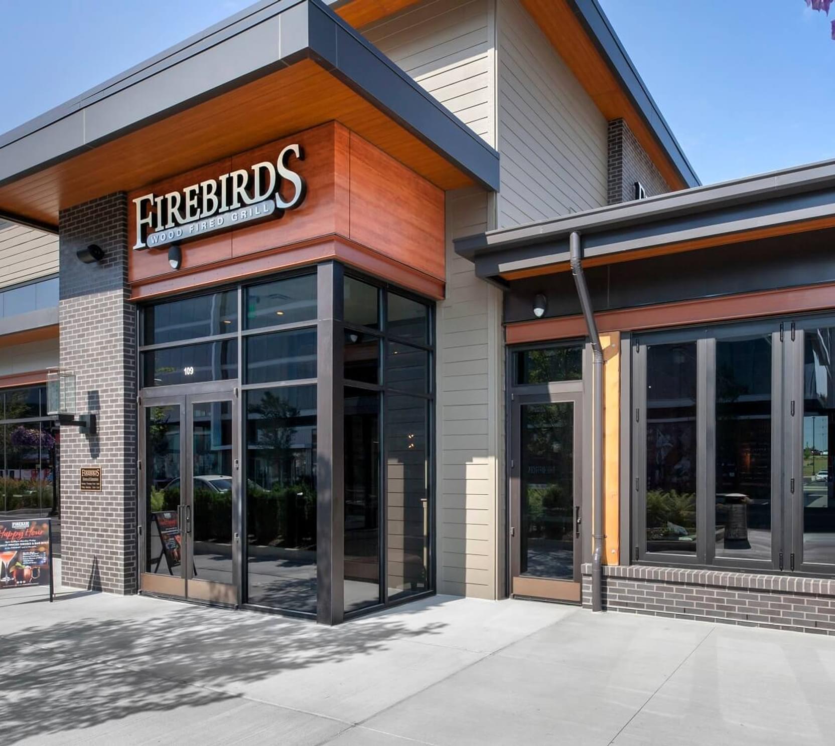 The exterior of Firebirds Wood Fired Grill Clevelandlocation.