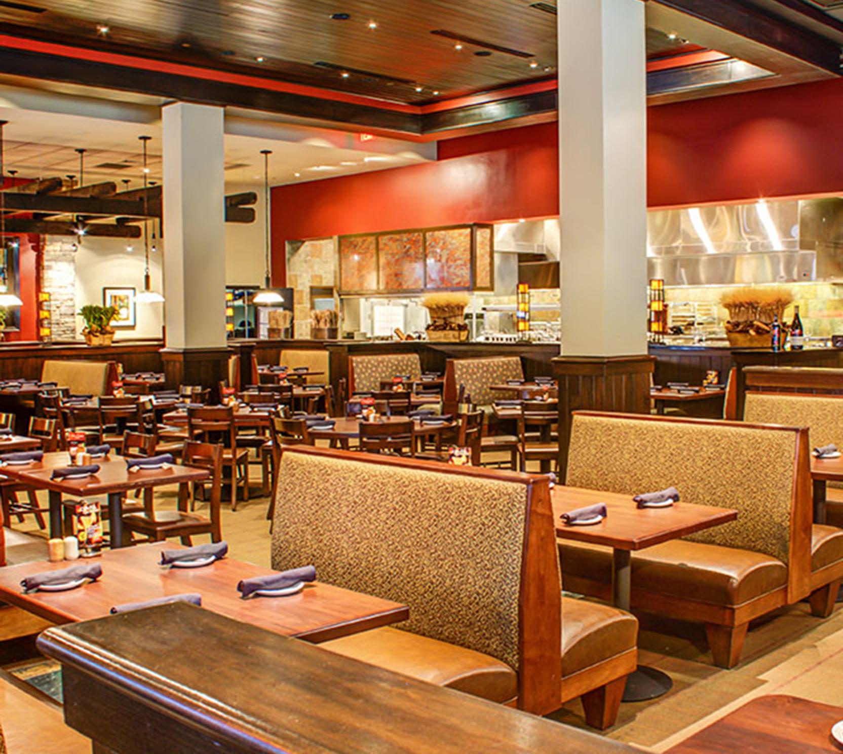 Interior of Firebirds Wood Fired Grill in Leesburg, VA