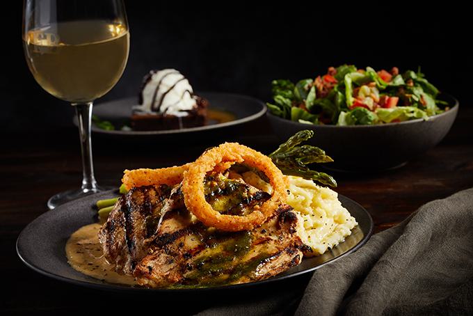 Cilantro chicken with side and salad